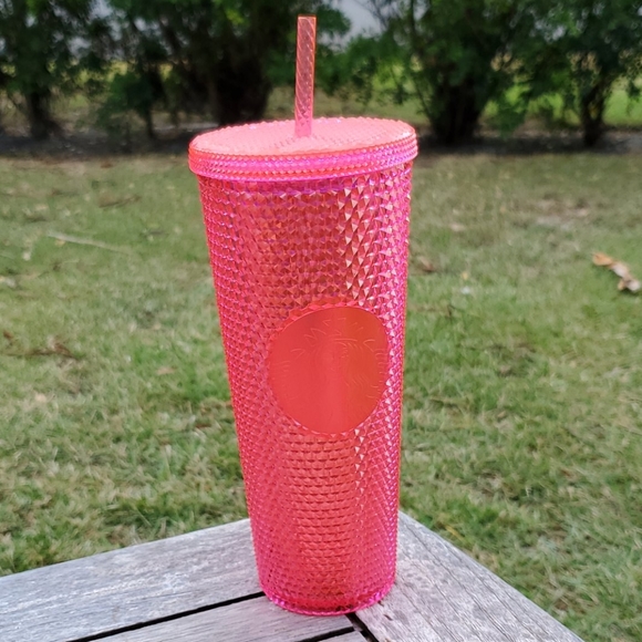 Starbucks Neon Pink Studded Tumbler NWT